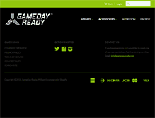 Tablet Screenshot of gamedayready.com